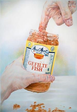 Artwork Title: Fingering Gefilte Fish