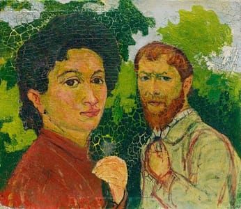 Artwork Title: Annetta and Giovanni Giacometti