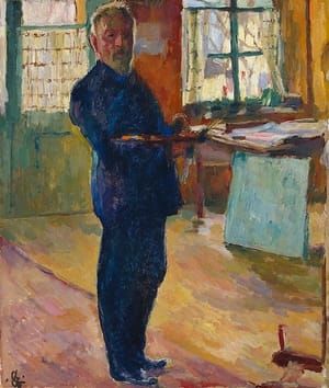 Artwork Title: Self Portrait in Studio