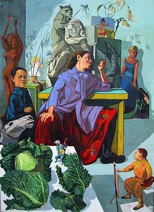 Artwork Title: The Artist in Her Studio