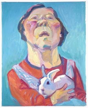 Artwork Title: Selbstportrait Mit Hasen