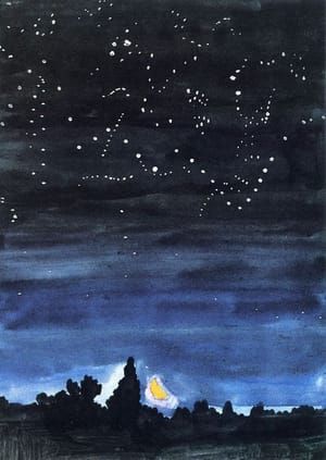 Artwork Title: Moonset