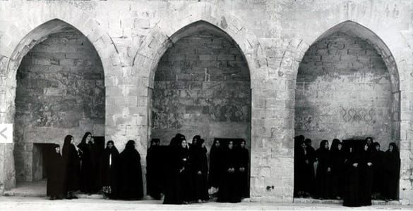Artwork Title: Veiled Women In Three Arches