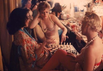 Artwork Title: Backstage At The Latin Quarter Nightclub In Ny,