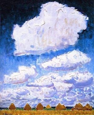 Artwork Title: Haystacks (also known as Clouds or Summer)