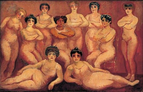Artwork Title: Les lutteuses-08