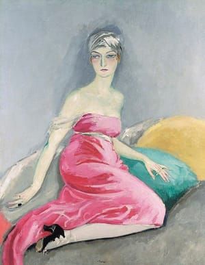 Artwork Title: La robe rose ( Ève Francis )