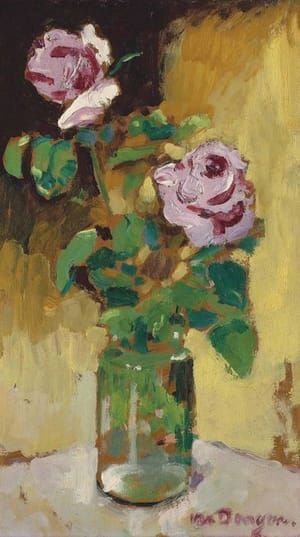 Artwork Title: Roses in a Vase
