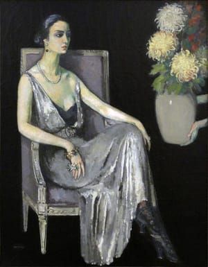 Artwork Title: Le sphinx (Portrait de Renée Maha, La femme aux chrysanthèmes)