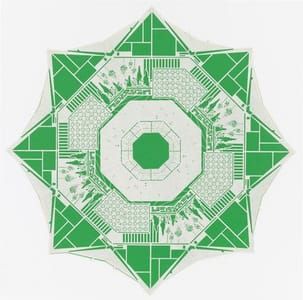 Artwork Title: A-frame (green)