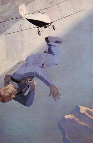 Artwork Title: The Parachuter Above the Sea