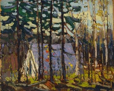 Artwork Title: rtist’s Camp, Canoe Lake, Algonquin Park