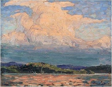 Artwork Title: Thunderhead: Pink Cloud over a Lake Summer