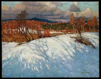 Artwork Title: In Algonquin Park  (Alternate titles: Afternoon, Algonquin Park; In Algonquin Park (Winter Afternoon