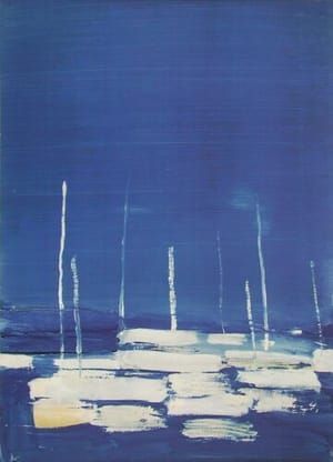 Artwork Title: Voiliers dans la baie d'Antibes