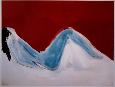 Artwork Title: Reclining Blue Nude