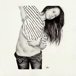 Artwork Title: Stripes Off