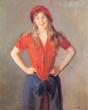Artwork Title: Portrait of his Wife, Oda Krohg
