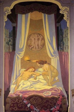 Artwork Title: Psyche Discovers That Her Secret Lover Is Cupid