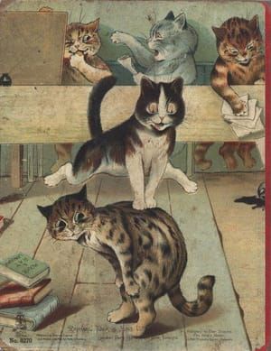 Artwork Title: Cats at Play