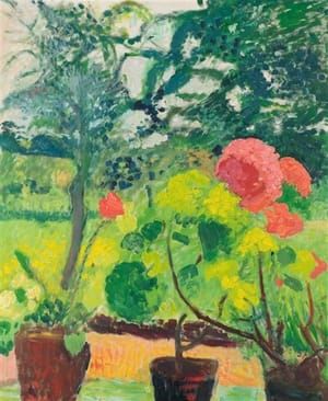 Artwork Title: Geranien am Fenster