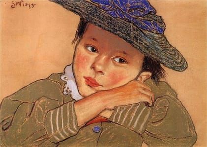 Artwork Title: Girl in a Blue Hat
