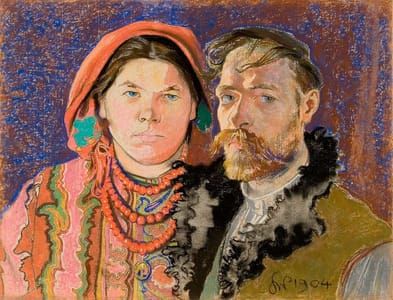 Artwork Title: Self Portrait with Wife