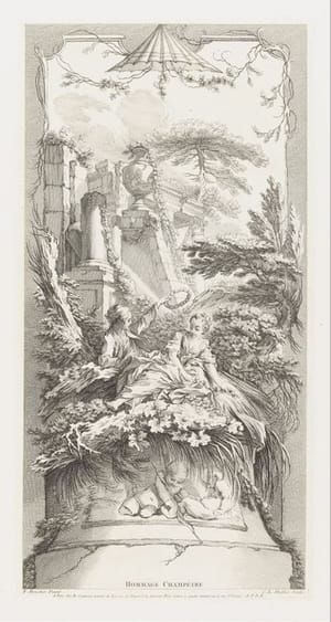 Artwork Title: Hommage Champètre (Pastorale) in Nouveaux Morceaux pour des Paravent