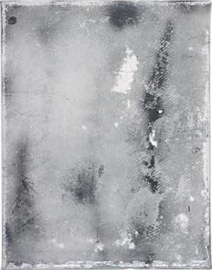 Artwork Title: F (dann lieber nein), acrylic, hologram adhesive tape on canvas