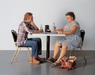 Artwork Title: Duane Hanson self-portrait with Model