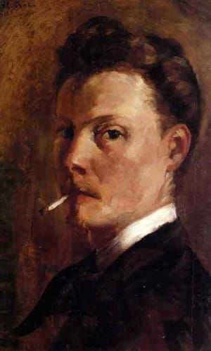 Artwork Title: Self-Portrait with Cigarette