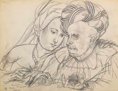 Artwork Title: Le Joaillier et la Courtisane interessee