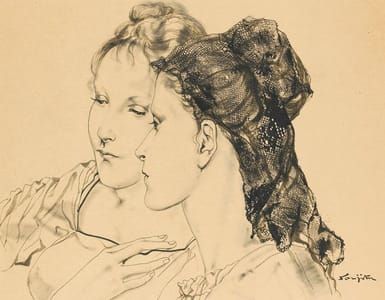 Artwork Title: Femmes a la Mantille