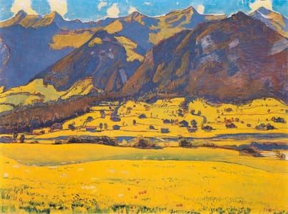 Artwork Title: View of the Horn of Fromberg from Reichenbach