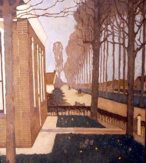 Artwork Title: Weg langs de vaart in de Knijpe