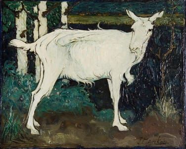 Artwork Title: Jonge witte geit