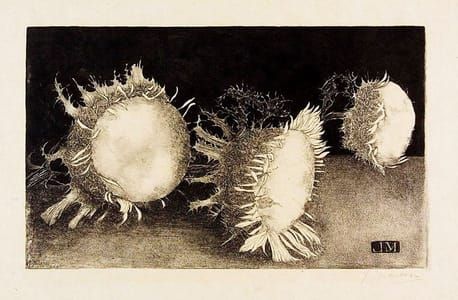 Artwork Title: Three Thistle Flowers