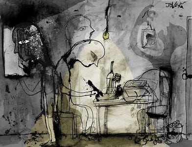Artwork Title: A Day in the Life of a  Poet