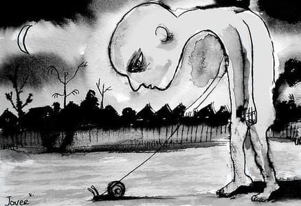 Artwork Title: Walking the Snail