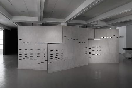 Artwork Title: Holey Wall (Should I Stay or Should I Go)