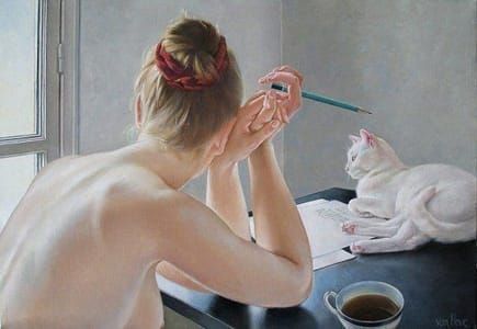 Artwork Title: Le Chat blanc