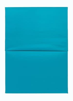 Artwork Title: Untitled I (Folded) Turquoise