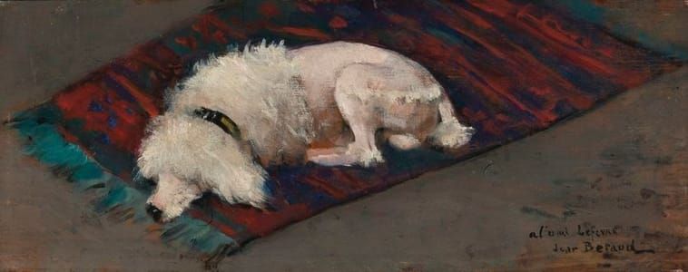 Artwork Title: Le Caniche Blanc