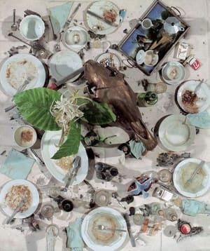 Artwork Title: Assemblage mit Kopf eines Pferdes