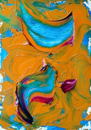 Artwork Title: Salmon and Hazelnut (Flavour & Painting Experiment)