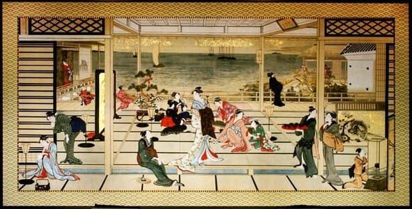 Artwork Title: Shinagawa no Tsuki : Setsugetuka-3bu-saku