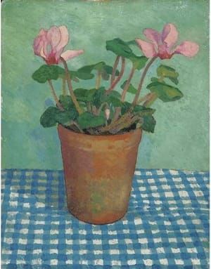 Artwork Title: Cyclamen in a Pot