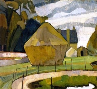 Artwork Title: Landscape with Haystacks, Asheham