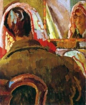 Artwork Title: Duncan Grant. Painting in a Mirror