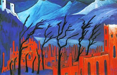 Artwork Title: Rote Stadt